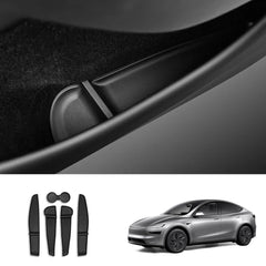 Tesla Model Y Juniper 2025+ TPE Door Storage Mats with Cup Holder Organizer - Evooor