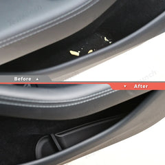 Tesla Model Y Juniper 2025+ TPE Door Storage Mats with Cup Holder Organizer - Evooor