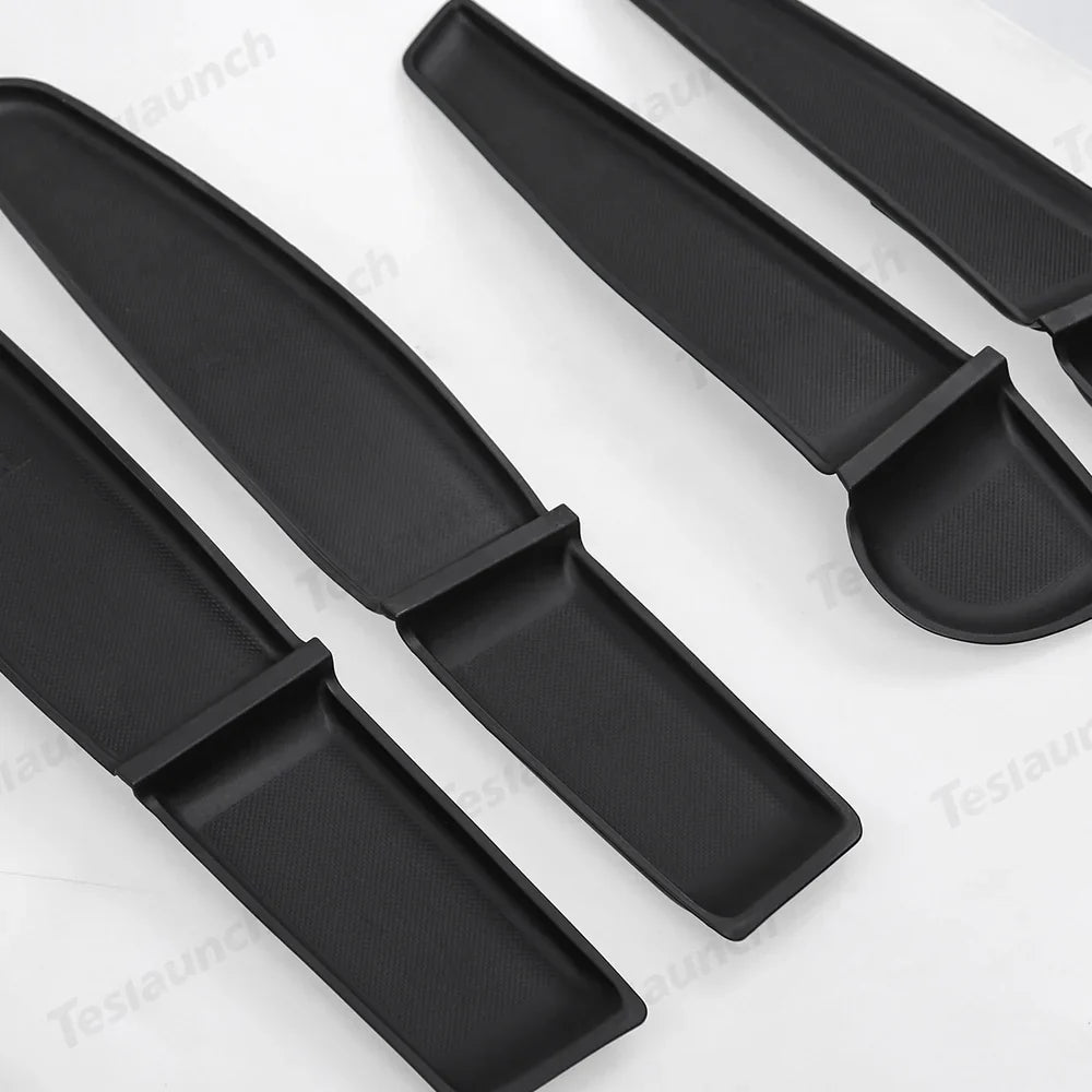 Tesla Model Y Juniper 2025+ TPE Door Storage Mats with Cup Holder Organizer - Evooor