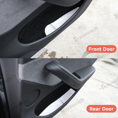 Tesla Model Y Juniper 2025+ TPE Door Storage Mats with Cup Holder Organizer - Evooor