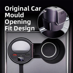 Model 3/Y Cigarette Lighter hub adapter for Tesla(2021-2023) - Evooor