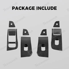 Tesla Model Y Juniper 2025+ 10-Piece Window & Door Button Trim Cover Set for Enhanced Style and Protection - Evooor