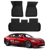 Tesla All Weather XPE Interior Floor Mats Cargo Liners Set for 2021+ Model S