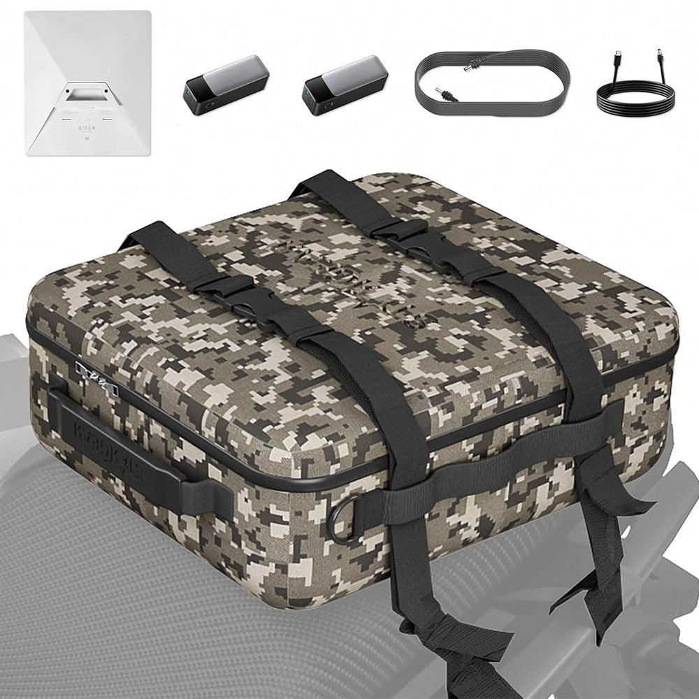 Waterproof Travel Case with Dual Power Source Storage for Starlink Mini & Accessories - Evooor