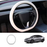 Premium Ventilated Steering Wheel Cover for Tesla Model Y Juniper 2025+ - Evooor