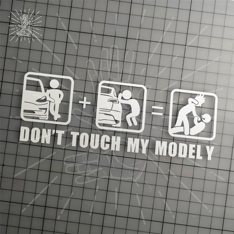 Model 3/Y/S/X Don't Touch My Car Humorous Decorative Sticker For Tesla - Evooor