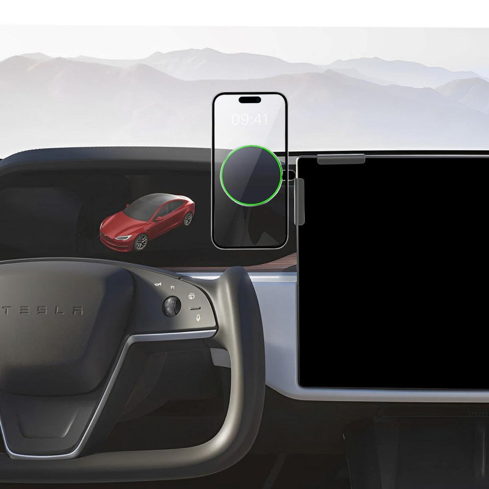 Model S/X MagSafe Solar Phone Holder For Tesla(2021-2023) - Evooor