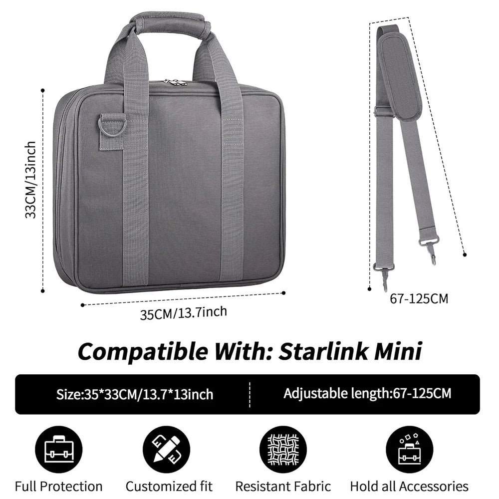Portable Carrying Bag for Starlink Mini Satellite Internet Dish & Accessories - Evooor