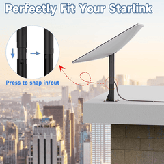 Heavy-Duty Carbon Steel Roof Mount for Starlink Gen 2 Dish - Evooor