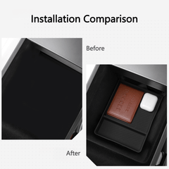 Silicone Center Console & Armrest Lower Storage Tray for Tesla Model Y Juniper 2025+ - Evooor