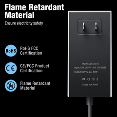 High-Quality 60W Power Adapter for Starlink Mini - Energy-Efficient AC/DC Converter - Evooor