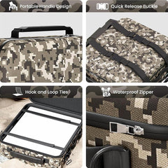 Waterproof Travel Case with Dual Power Source Storage for Starlink Mini & Accessories - Evooor