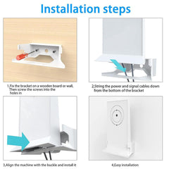 Durable ABS Wall Mount for Starlink Gen 2 Router - Evooor