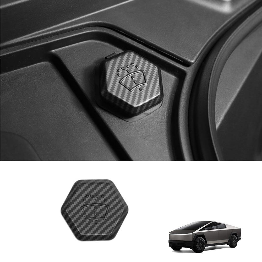 Windshield Washer Fluid Filler Cap Cover (Carbon Fiber Pattern ABS) for Tesla Cybertruck - Evooor