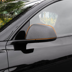 Tesla Model Y Side Door Mirror Cover (Carbon Fiber Pattern ABS) (1 pair) (2020-2023) - Evooor