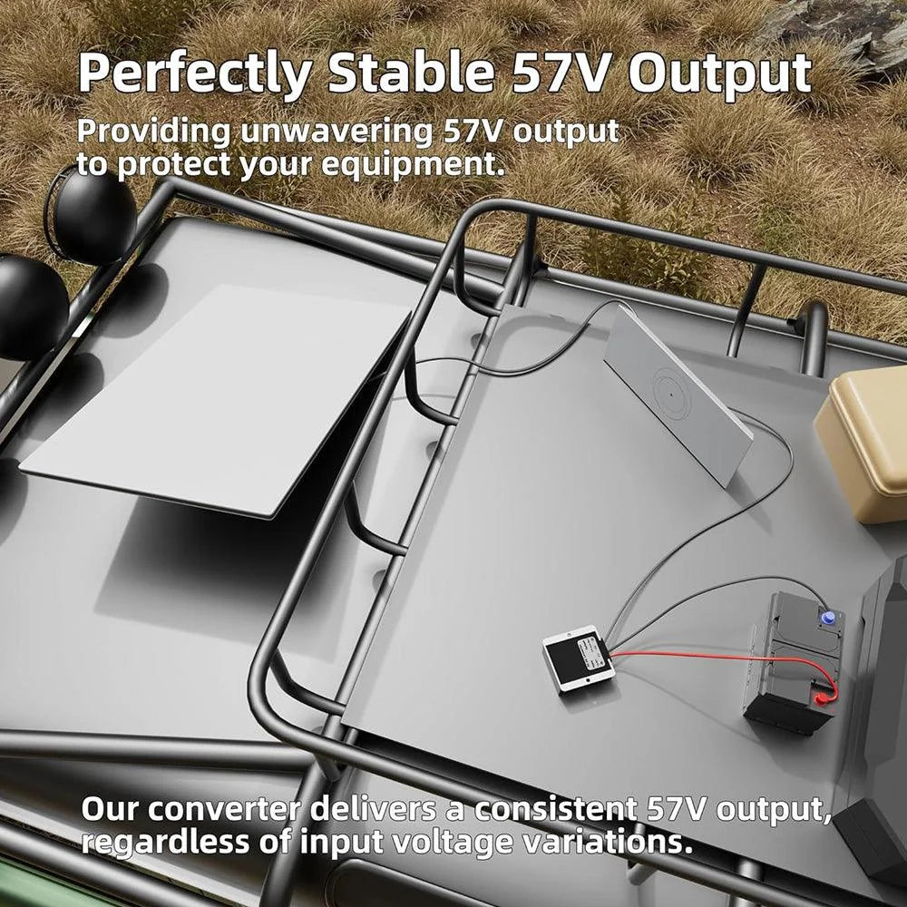 12V/24V to 57V Power Supply Adapter with DC Plug for Starlink Gen 3 - Evooor