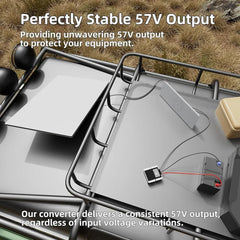 12V/24V to 57V Power Supply Adapter with DC Plug for Starlink Gen 3 - Evooor