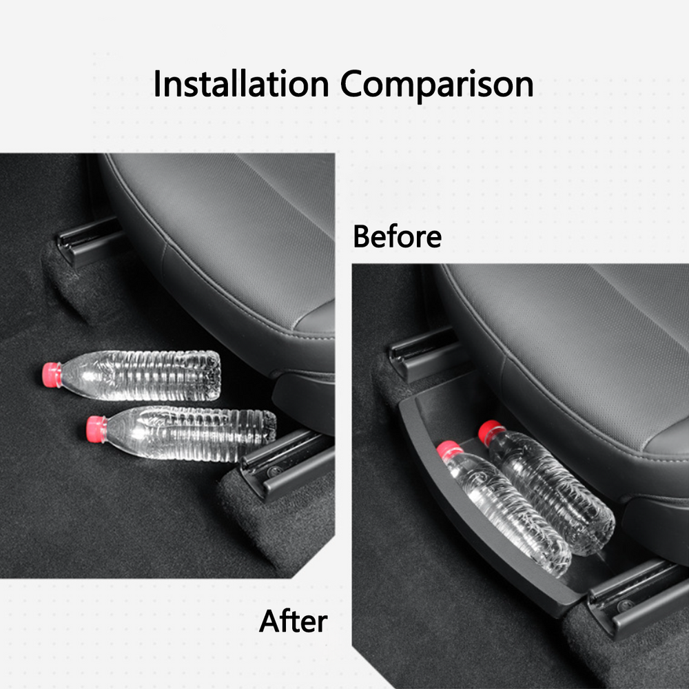 Underseat Organizer for Tesla Model Y 2021+: Premium Storage Solution for Front Row - Evooor