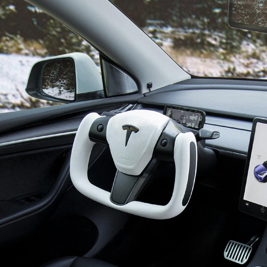 Tesla Model 3/Y Yoke Style Carbon Fiber Steering Wheel - Evooor