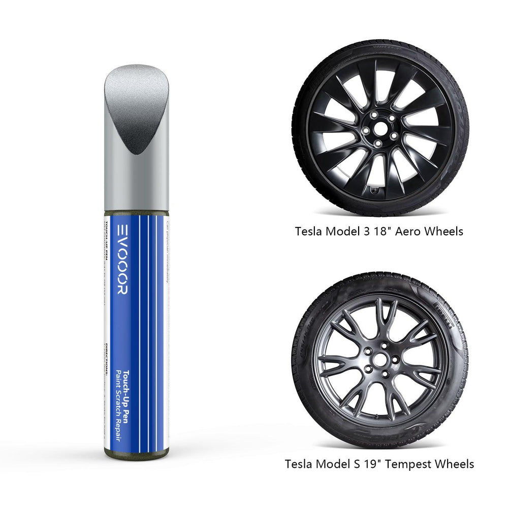 Tesla Model 3/Y/X/S Wheel Hub Repair Paint Pen - New Original Color Match Wheel Paint - Evooor