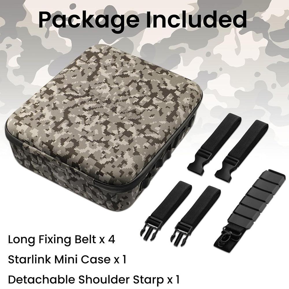 Waterproof Travel Case with Dual Power Source Storage for Starlink Mini & Accessories - Evooor