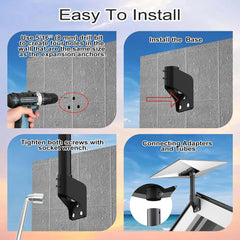 Universal Adjustable Mount for Starlink Gen 3 - Easy Wall and Roof Installation - Evooor