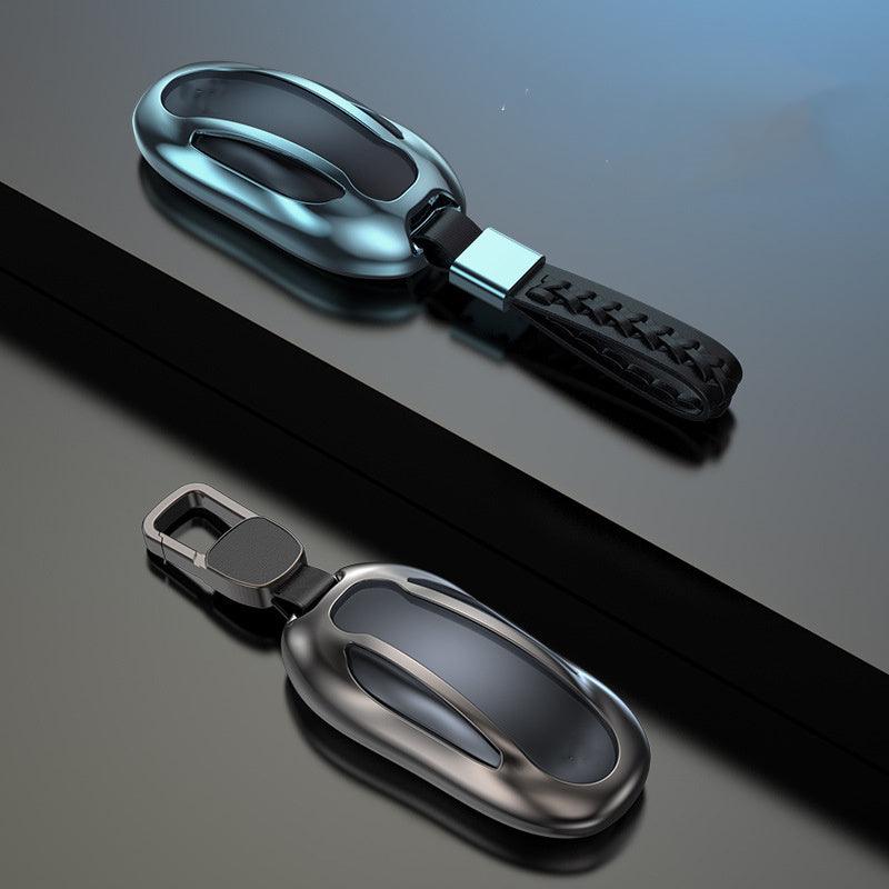Model 3/Y/S/X Key Fob Cover Case Aluminum Metal Key Holder For Tesla(2012-2023) - Evooor