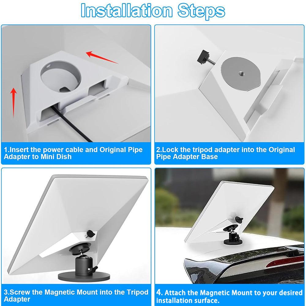 Adjustable Magnetic Car Mount for Starlink Mini - Evooor