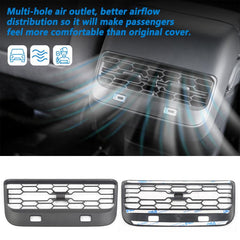 Tesla Model 3/Y Rear Seat Air Vent Deflector Shield Cover - Increase Airflow and Reduce Dust - Evooor