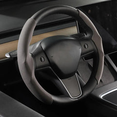Model 3/Y Alcantara Steering Wheel Caps Cover for Tesla - Evooor