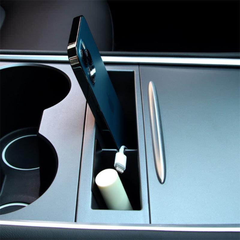 Model 3/Y Phone Storage Organizer Central Control Storage Box For Tesla(2022-2023) - Evooor