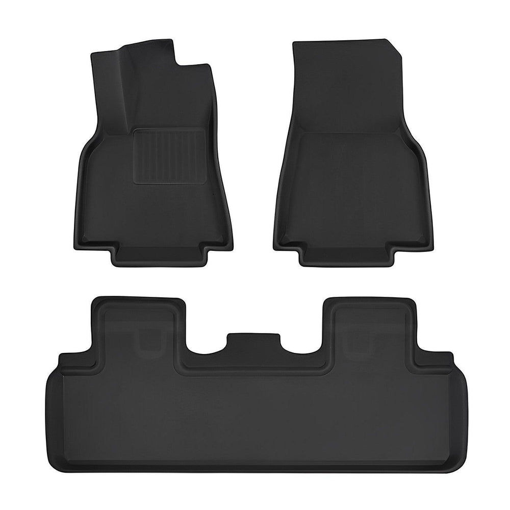 Custom-Fit Floor Mats And Liners 3D Lamination Cutting All-Weather For Tesla Model Y (2020-2024) - Evooor