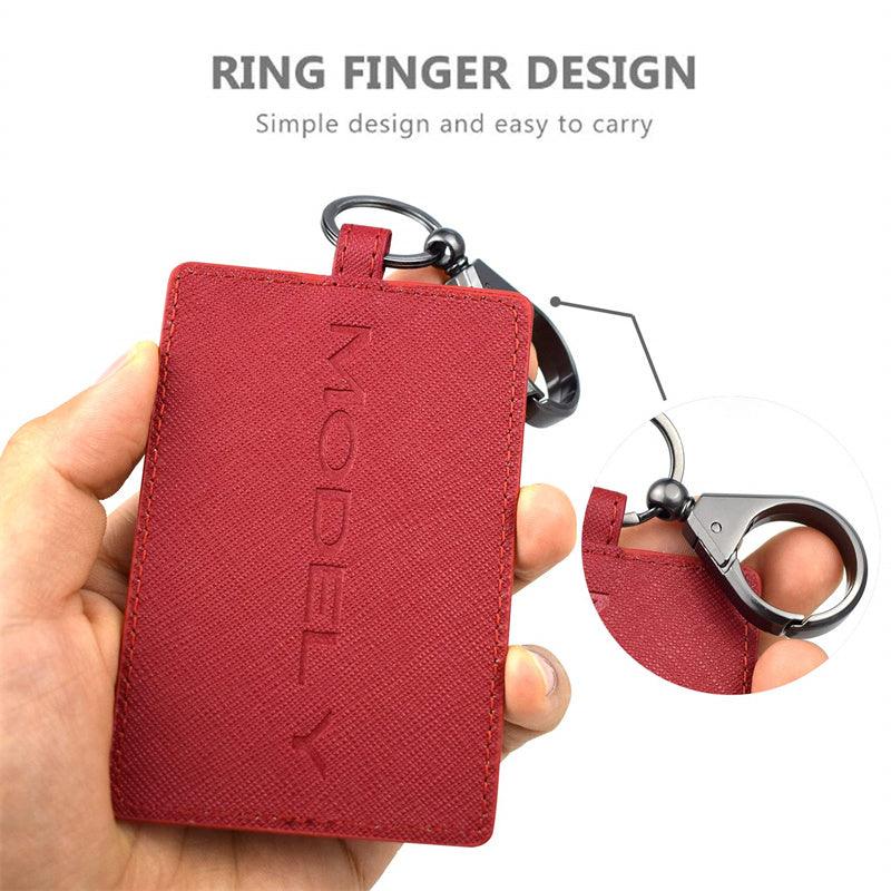 Model 3/Y Leather Key Card Holder For Tesla (2017-2024) - Evooor