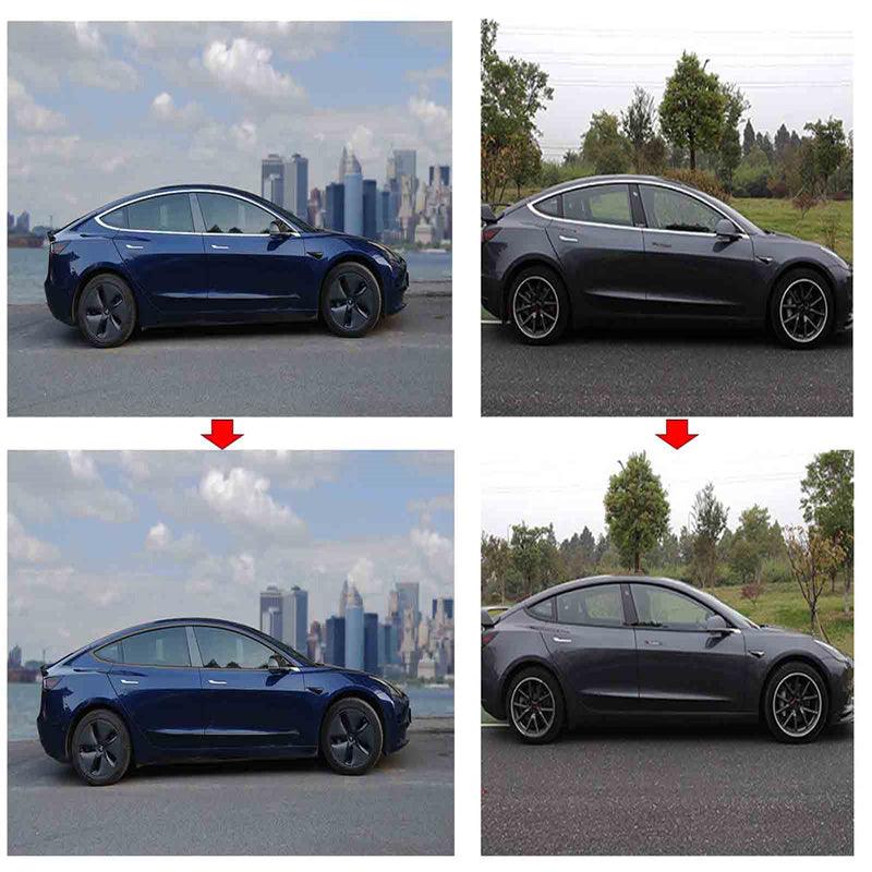 Model 3/Y Complete Chrome Delete Kit (10 Pcs) For Tesla(2017-2023) - Evooor