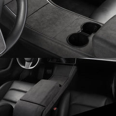Model 3/Y Alcantara Center Console Cover for Tesla(2017-2023) - Evooor