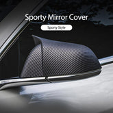 Carbon Fiber Mirror Caps with GT Style for Tesla Model 3 - Premium ABS Material, Pair (2017-2024) - Evooor