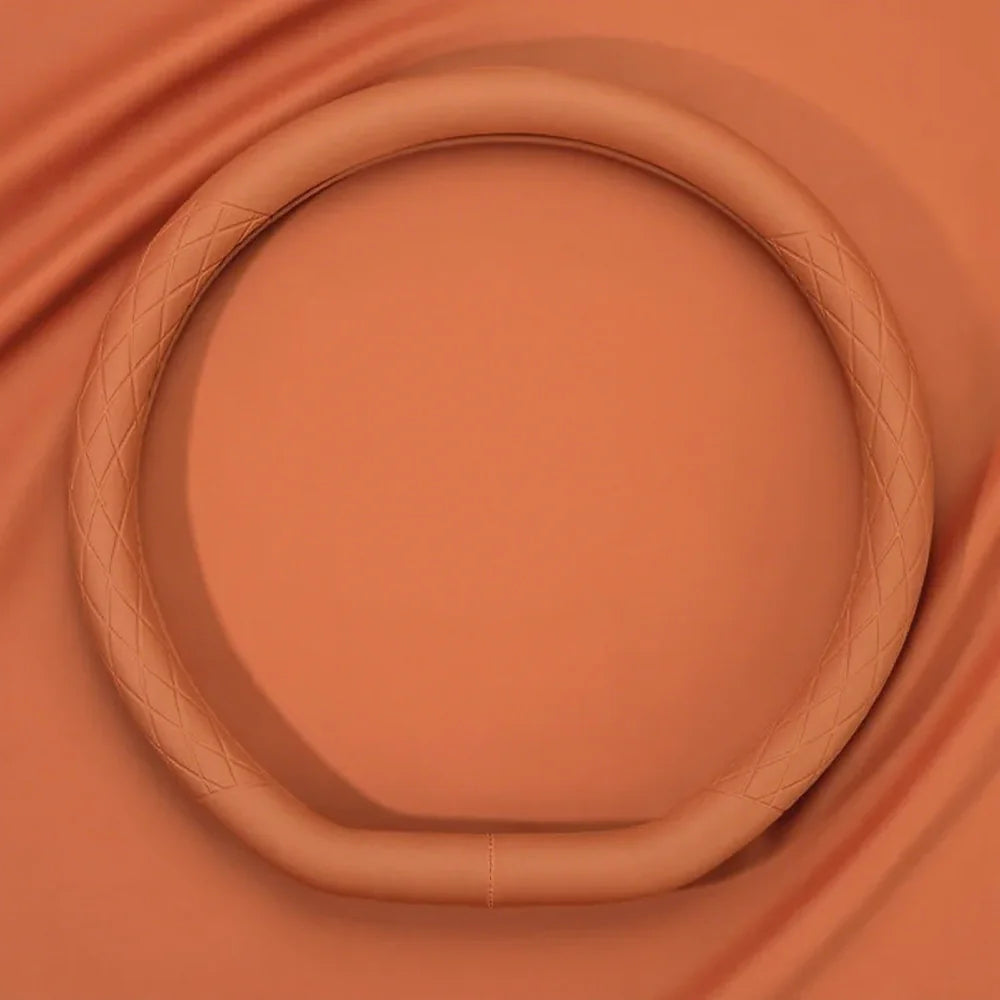 Nappa Leather D-Shaped Steering Wheel Cover For VW ID.3 2025 - Evooor