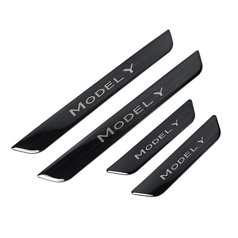 Tesla Model Y Door Sill Covers Vinyl Wrap Protector (2020-2023) - Evooor