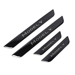 Tesla Model Y Door Sill Covers Vinyl Wrap Protector (2020-2023) - Evooor