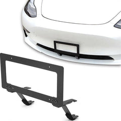 Tesla Model 3/Y No Drilling Front License Plate Frame Mount Holder Bracket - Evooor