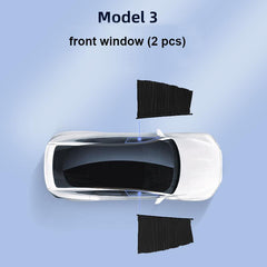 Tesla Side Window Track Slide Privacy Curtain Sunshade For Model 3/Y - Evooor