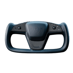 Premium Carbon Fiber Steering Wheel Cover Plate Panel for Tesla Model S/X (2021-2024) - Enhance and Protect Your Steering Wheel - Evooor