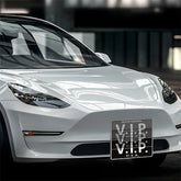 Model 3/Y No Drill Front License Plate Frame-Adjustable Movable License Plate Holder, License Plate Mount For Tesla(2017-2024) - Evooor