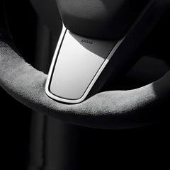 Model 3/Y Alcantara Hand Stitch Steering Wheel Cover for Tesla - Evooor