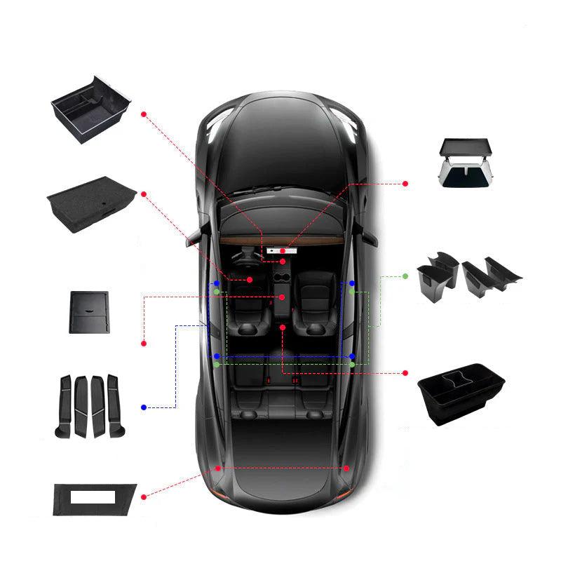 Model Y Organizer Set for Tesla2021-2023 - Evooor
