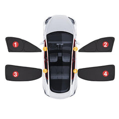 Privacy and Thermal Insulated Sunshades Curtains for Tesla Model 3(2017-2024) Sun Visor(fit for 2024 Model 3 Highland) - Evooor