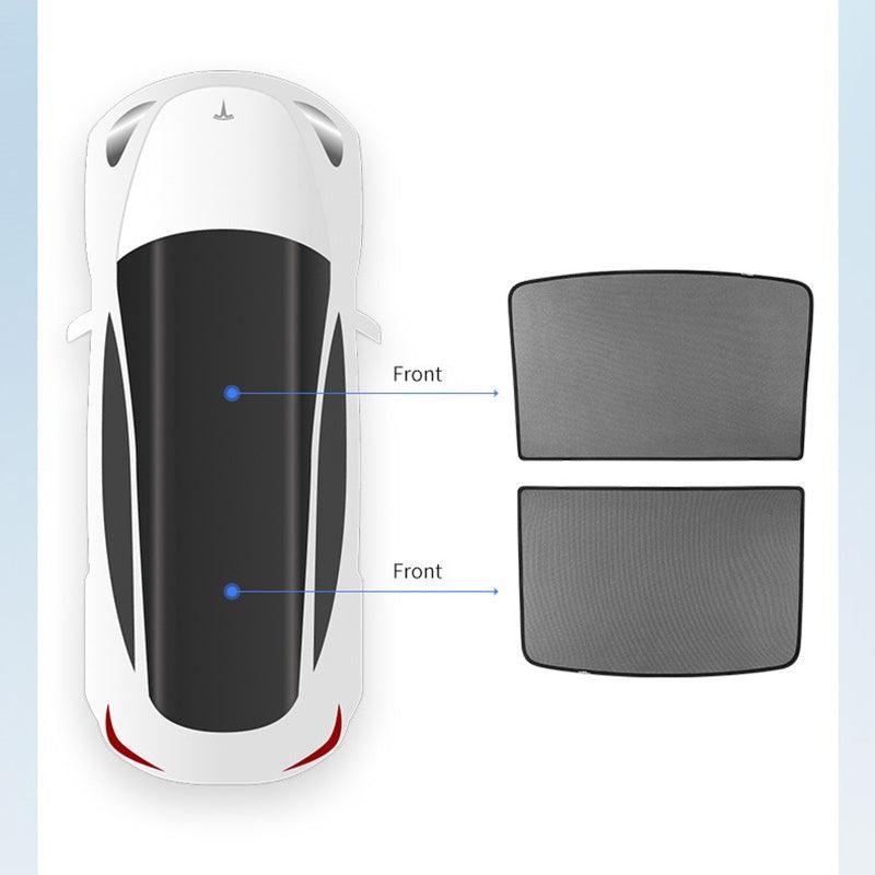 Model Y Sunroof Visor Sunshade UV Reflector Reflective Covers For Tesla(2020-2023) - Evooor