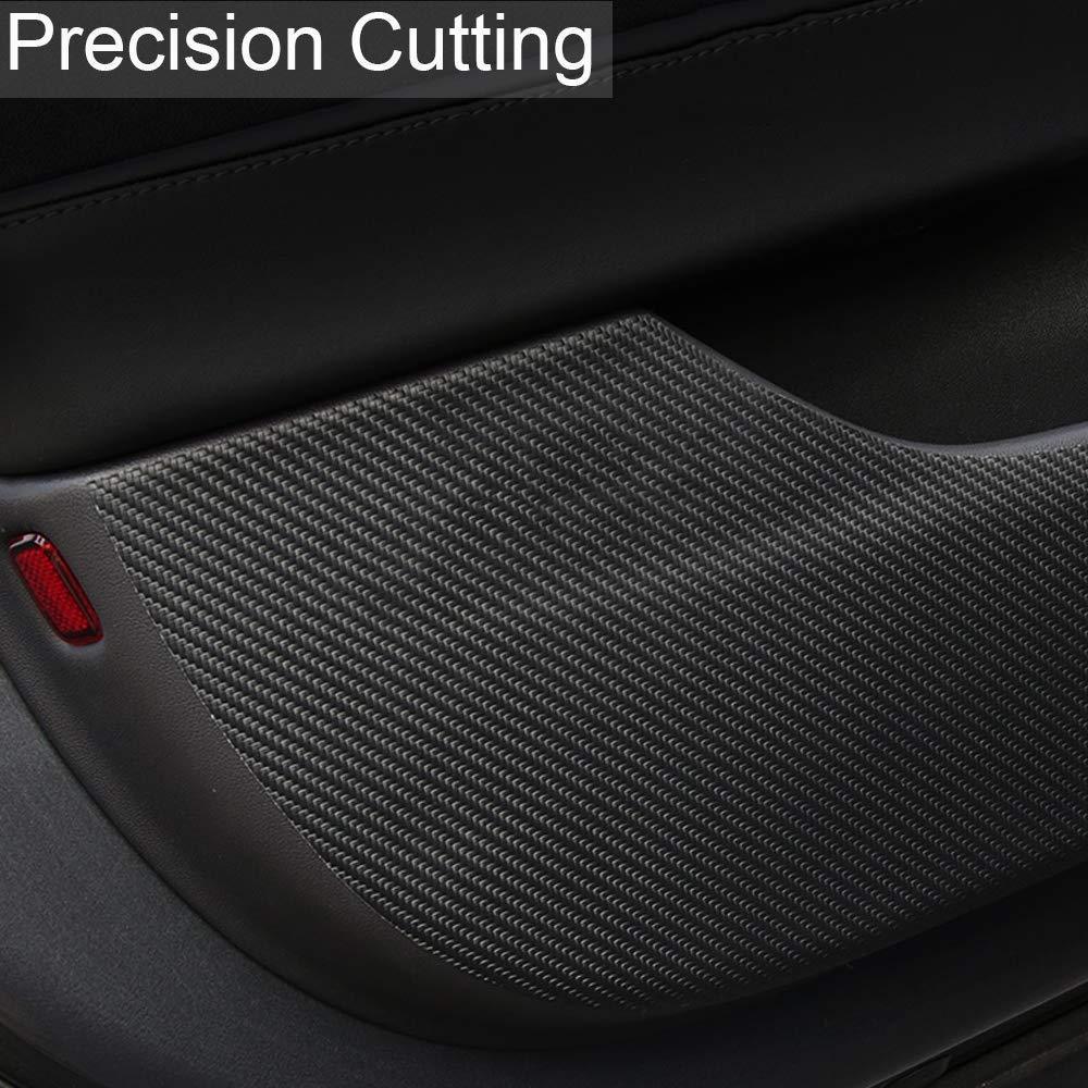 Tesla Model 3 Side Door Vinyl Wrap Guards Set - Protective Door Edge Covers (4 Pieces) for Model 3 (2017-2023) - Evooor