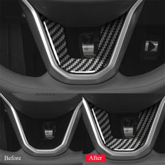 Carbon Fiber Steering Wheel U-Shaped Sticker For VW ID.4 2021+ - Evooor