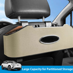 Alcantara Seat Back Multi-functional Storage Box For VW ID.4 2024-2025 - Evooor